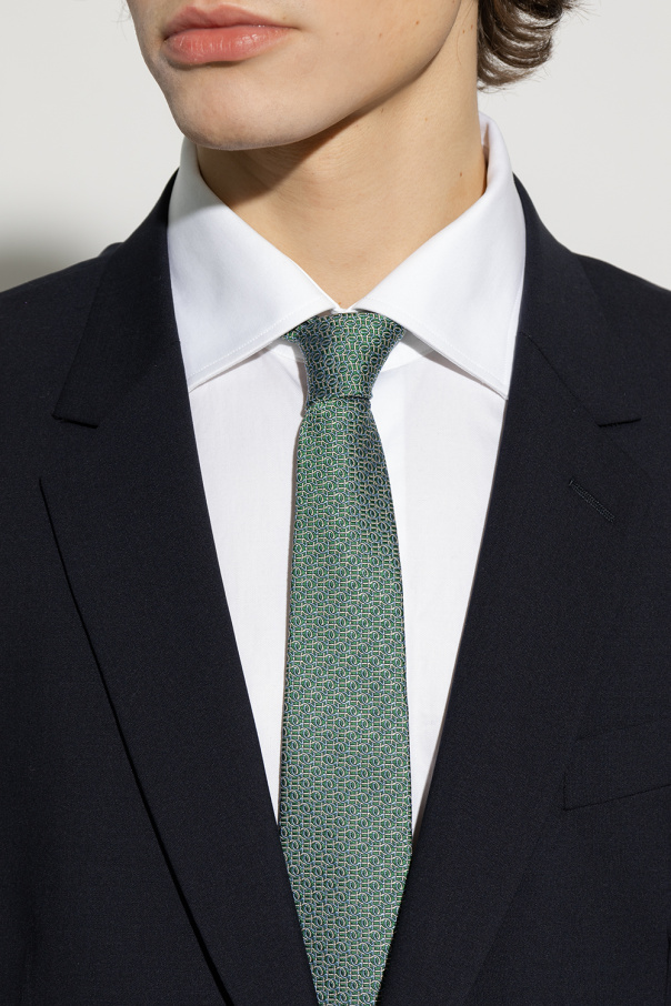 Green shop ferragamo tie